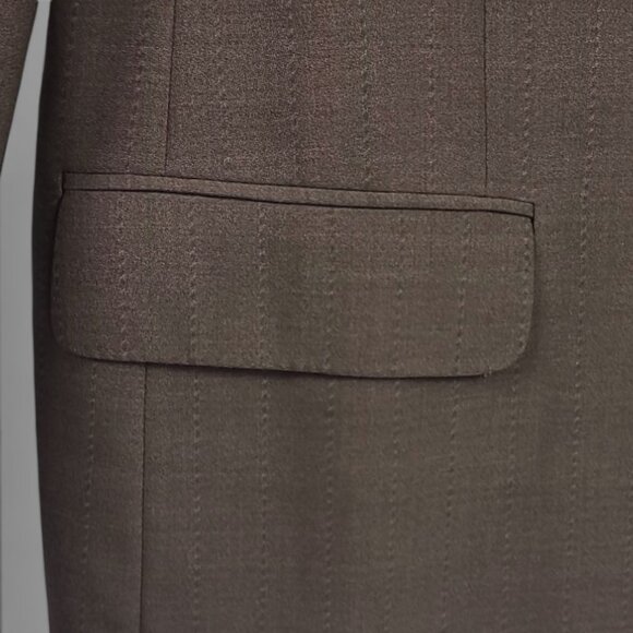 Vintage Ermenegildo Zegna Super 100's Wool 3 Button Sport Coat Blazer 40R - Picture 6 of 13